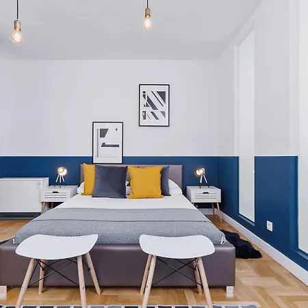 Deep Blue Rest - Cozy Haven For 4 - Kazimierz *
