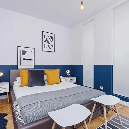 Deep Blue Rest - Cozy Haven For 4 - Kazimierz
